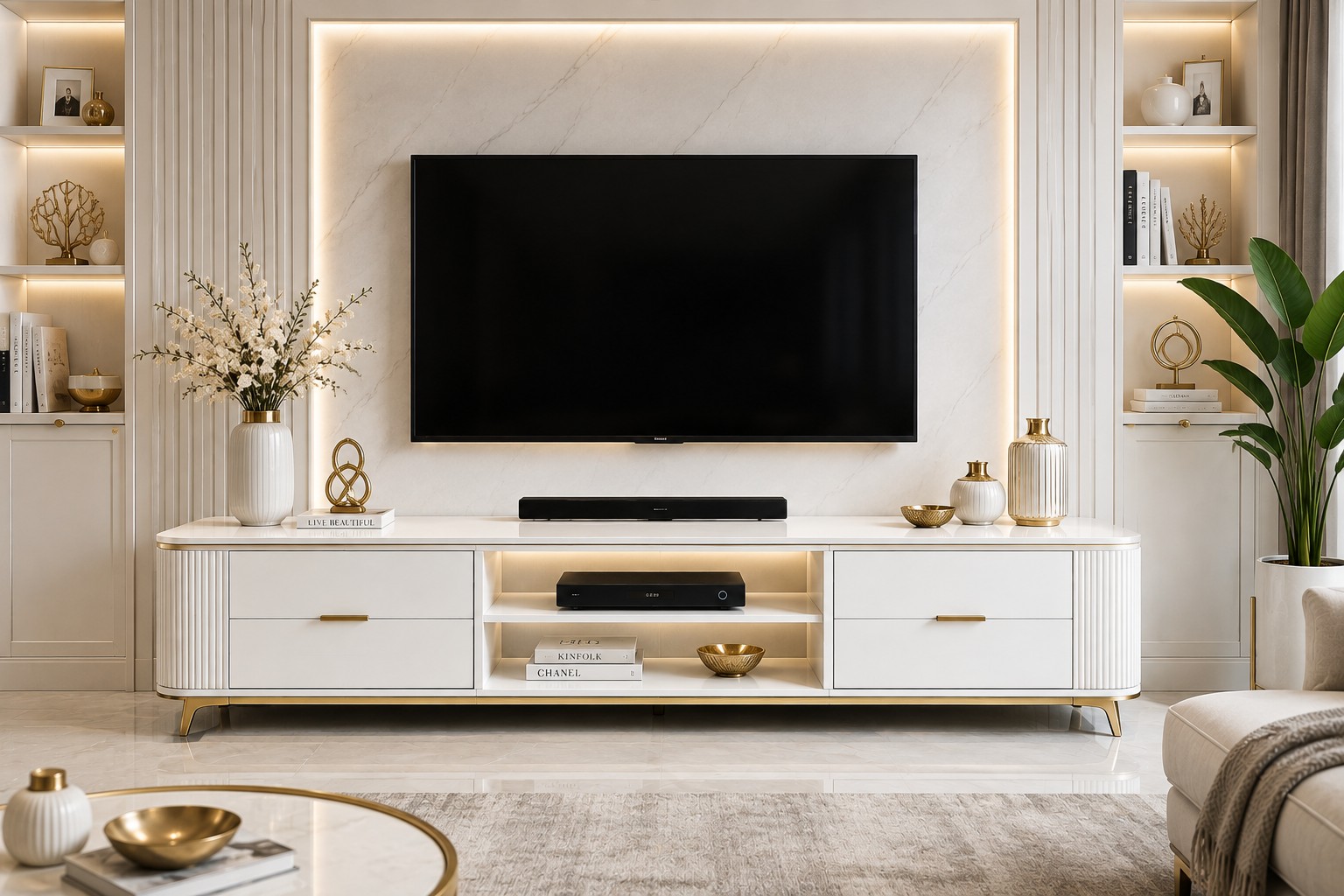 WUUL PALACE Modern TV Console / Media Wall Unit